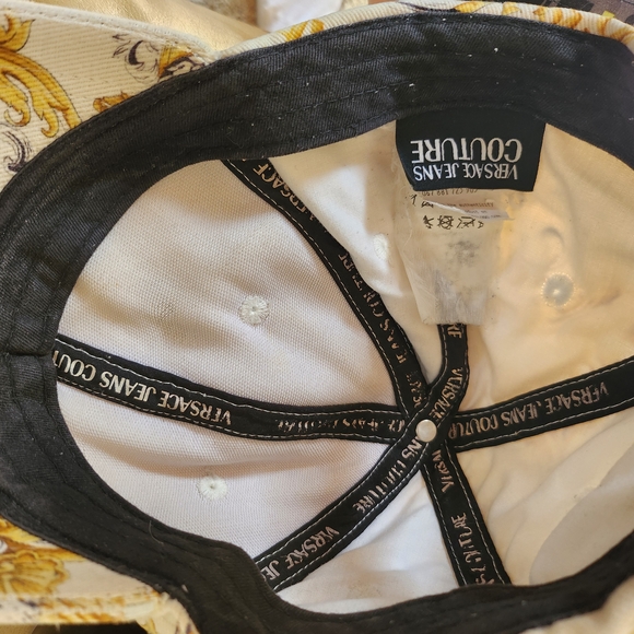 Versace White and Gold Baroque Hat - Picture 12 of 13